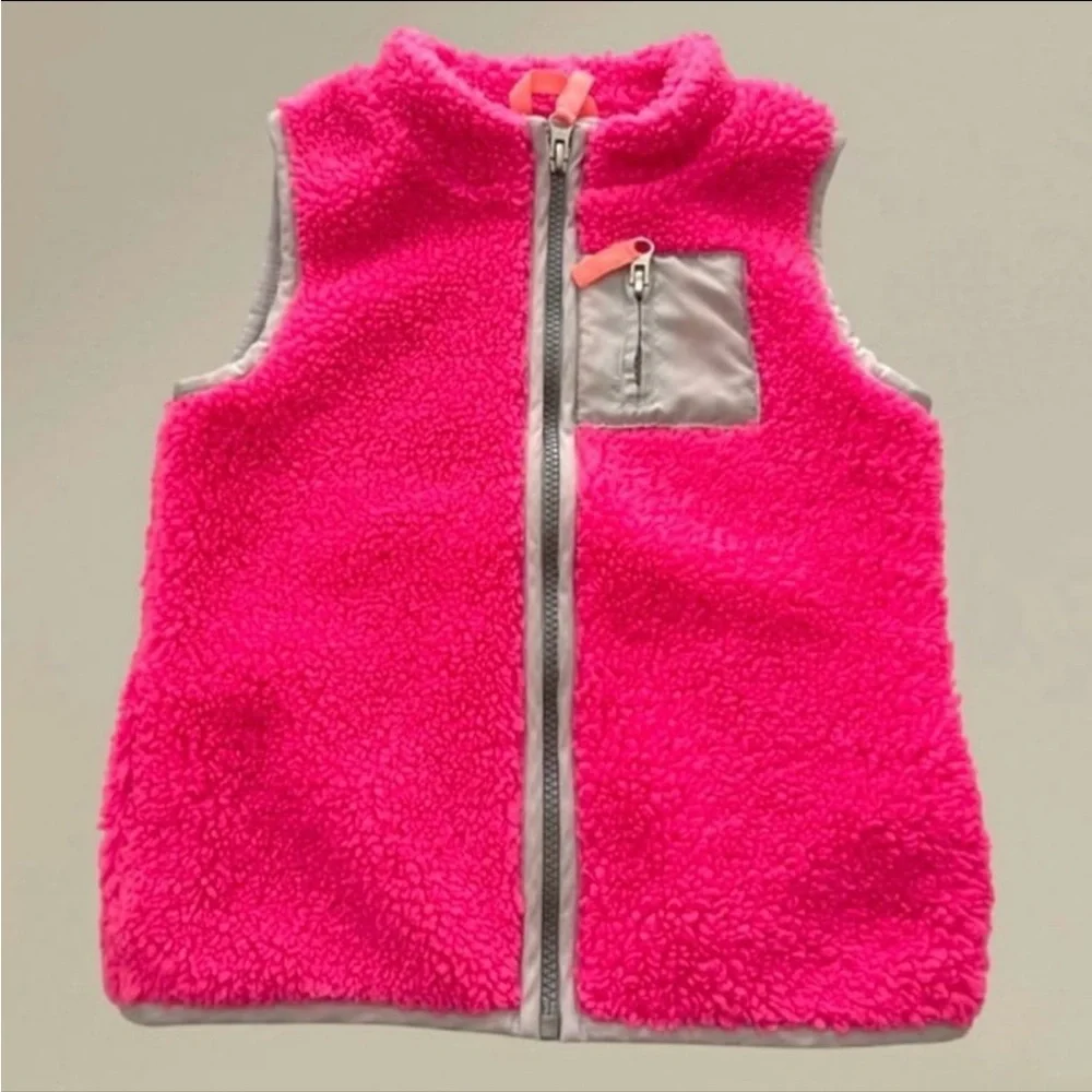 (NWOT) Carter’s Girl’s Pink Sherpa Vest, Size: 6